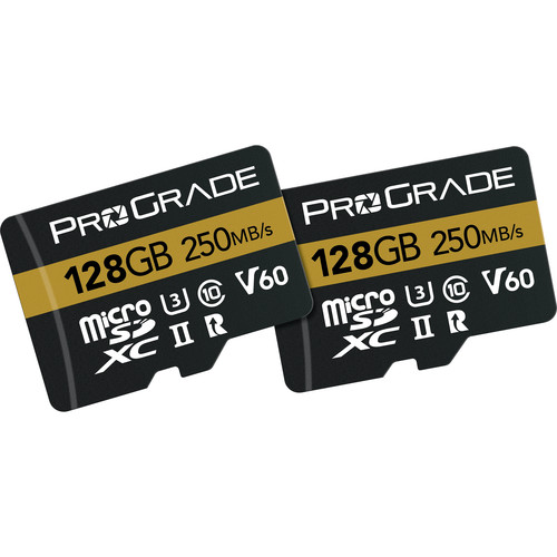 Best image for ProGrade 128GB UHS-II microSDXC Memory Card with SD Adapter (2-Pack)