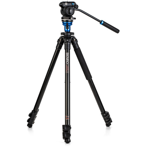 Benro Aluminum Tripod with S2 PRO 60mm Flat Base Video Head - Best Available Image