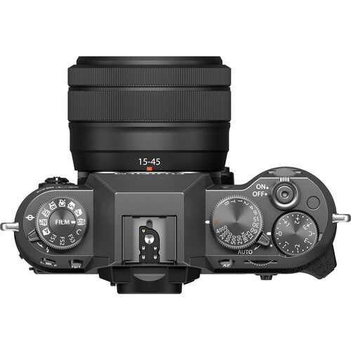 1022703_B.jpg - FUJIFILM X-T50 Mirrorless Camera with 15-45mm f/3.5-5.6 Lens (Charcoal Silver) - Image 2