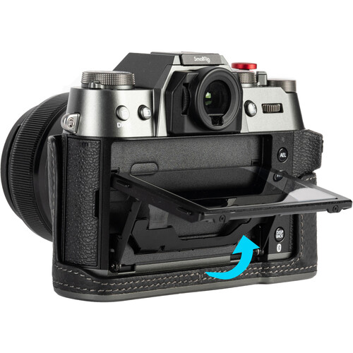 1023233_C.jpg - SmallRig Leather Half Case Kit for FUJIFILM X-T50 (Black) 4709 - Image 3