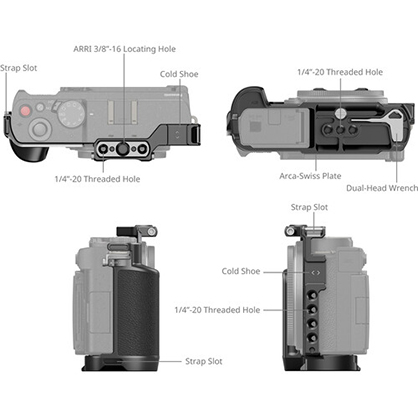 1023413_B.jpg - SmallRig Cage for Panasonic Lumix S9 4515 - Image 2