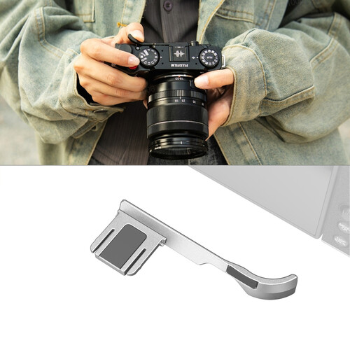1024063_B.jpg - SmallRig Thumb Grip for FUJIFILM X-M5 (Silver) 4877 - Image 2