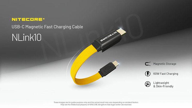 Best image for Nitecore NLink10 PD QC Fast Charging USB-C Cable with Magnetic Connectors