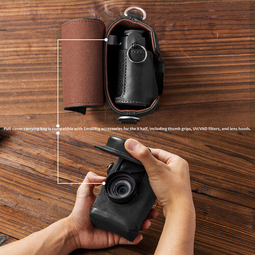1025203_B.jpg - SmallRig Leather Camera Case for FUJIFILM X half (Black) 5219 - Image 2