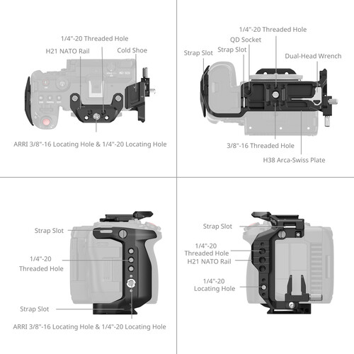 1025733_A.jpg - SmallRig Basic Cage Kit for Canon EOS C50 5656 - Image 1