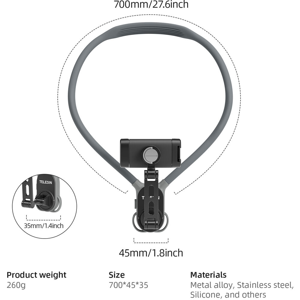 1026113_A.jpg - Telesin Universal Neck Mount for Phone - Image 1