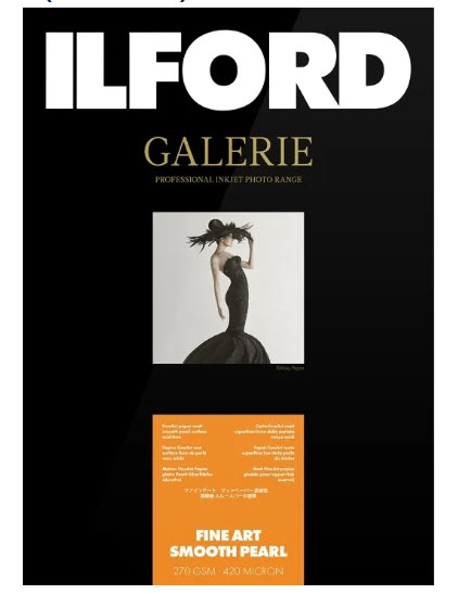 Ilford Galerie Fine Art Smooth Pearl Paper Sheets (270 GSM) A3 (25sheets) - Best Available Image