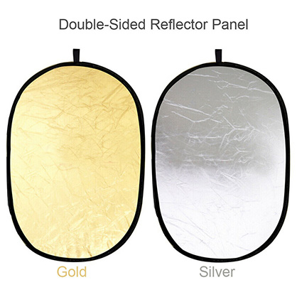 1014874_A.jpg - Godox Reflector 60x90cm Silver/Gold - Image 1