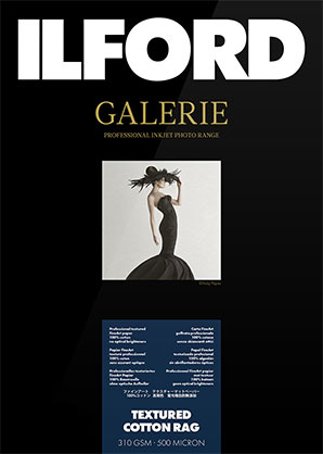 Ilford Galerie Textured Cotton Rag 310gsm 13x19" A3+ 32.9x48.3cm 25 Sheets GPTC1 - Best Available Image