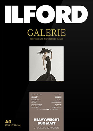 Ilford Galerie Heavy-Weight Duo Matt 310gsm A4 50 Sheets GPHWM - Best Available Image