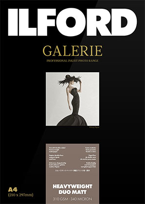 Ilford Galerie Heavy-Weight Duo Matt 310gsm A4 50 Sheets GPHWM