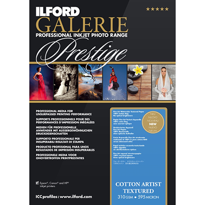Ilford Galerie Cotton Artist Textured 310gsm A3 25 Sheets