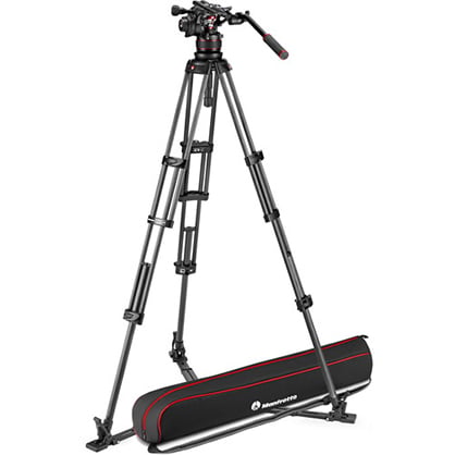 Manfrotto Nitrotech 612 Video Head Carbon Twin GS Tripod - Best Available Image