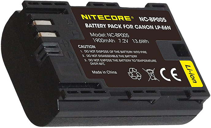 Nitecore NC-BP005 - Canon LP-E6N Battery