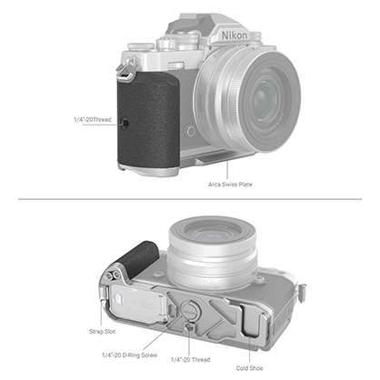 1018714_B.jpg - SmallRig L-Shape Grip for Nikon Z fc Camera 3480 Black - Image 2