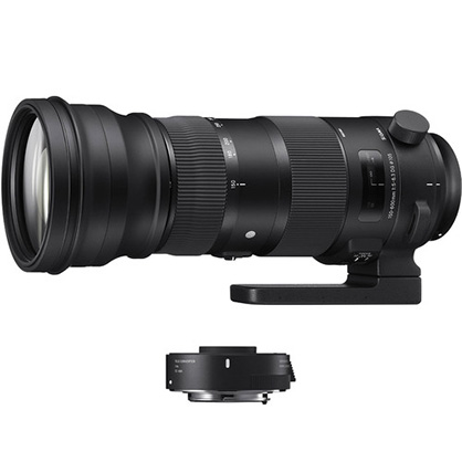 Sigma 150-600mm f/5-6.3 DG OS HSM Sports Lens TC-1401 1.4x Tele Kit for Canon EF