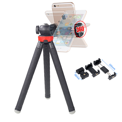 1019154_B.jpg - XILETU XS-110 Mini Tripod with Phone Adapter plus Extension to Maximum 110cm - Image 2