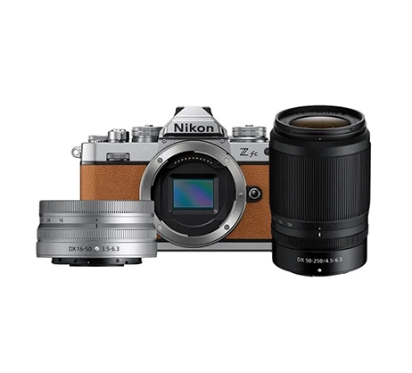 Nikon Z fc Amber Brown NIKKOR 16-50MM VR + 50-250MM Twin Kit - Best Available Image