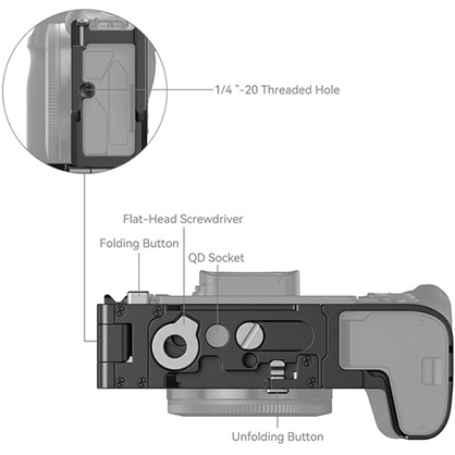 1021334_B.jpg - SmallRig Foldable L-Shape Mount Plate for Canon EOS R8 4211 - Image 2