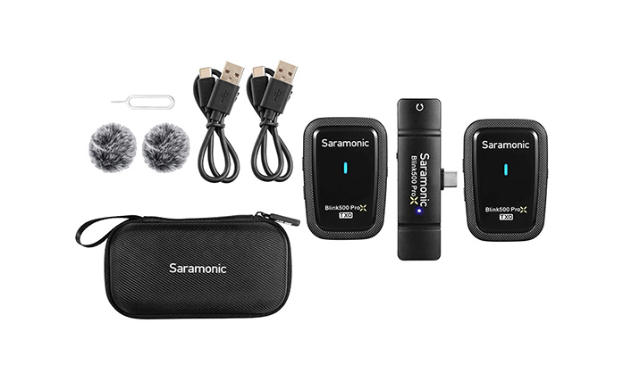 1021344_B.jpg - Saramonic Blink500 ProX Q6 Wireless Microphone Dual for Type-C