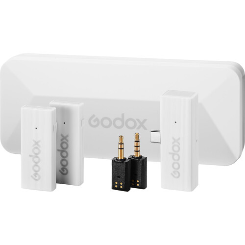 Godox MoveLink Mini UC Wireless Microphone System Kit 2 White