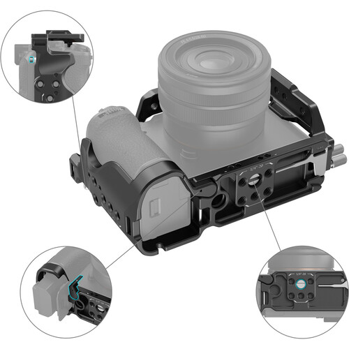 1021834_D.jpg - SmallRig Camera Cage Kit for Sony A7C II and A7CR - Image 4