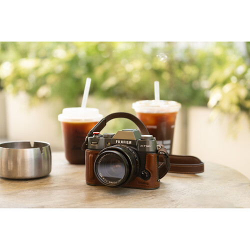 1023234_B.jpg - SmallRig Leather Half Case Kit for FUJIFILM X-T50 (Brown) 4710 - Image 2