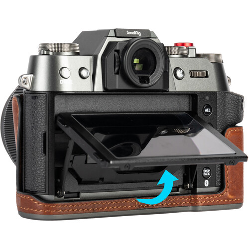 1023234_D.jpg - SmallRig Leather Half Case Kit for FUJIFILM X-T50 (Brown) 4710 - Image 4