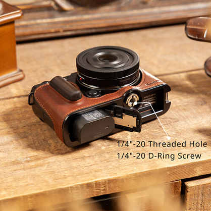 1023414_B.jpg - SmallRig Leather Half-Case for Panasonic Lumix S9 Mirrorless Camera 4703 - Image 2