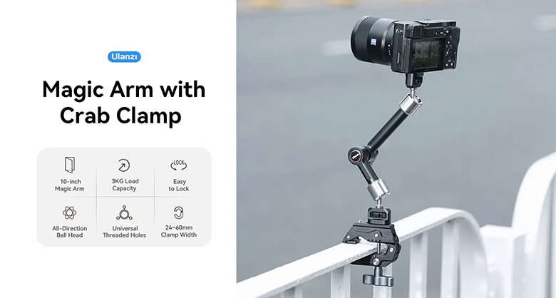 Ulanzi R011A Magic Arm with Crab Clamp Kit - Best Available Image