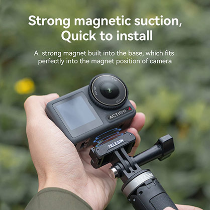 1024184_D.jpg - Telesin Magnetic Two-Claw Adapter for DJI Osmo Action 3/4/5Pro - Image 4