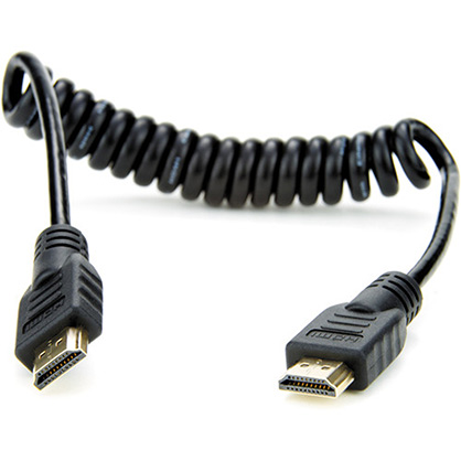 Atomos Full to Full HDMI Coiled Cable (30cm to 45cm) - Best Available Image