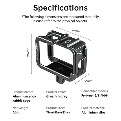 1024834_D.jpg - Telesin Metal Protecting Housing Cage Frame for GoPro 13/12/11/10/9 - Image 4
