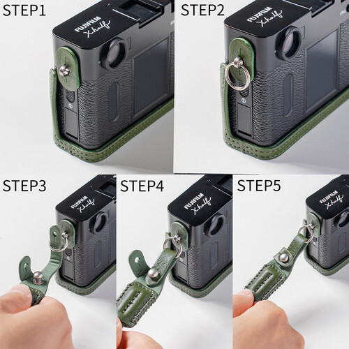 1025204_B.jpg - SmallRig Leather Camera Case for FUJIFILM X half (Green) 5220 - Image 2
