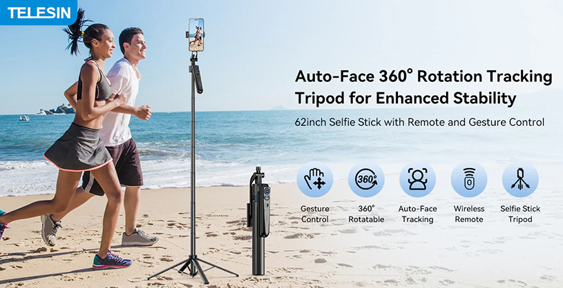 1025894_C.jpg - Telesin Intelligent Auto Tracking Tripod - Image 3