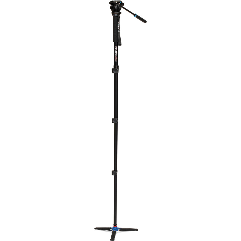 1025984_A.jpg - Benro Classic Video Monopod with S2 Pro Flat Base Fluid Video Head - Image 1