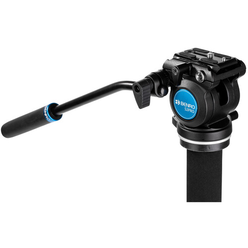 1025984_B.jpg - Benro Classic Video Monopod with S2 Pro Flat Base Fluid Video Head - Image 2
