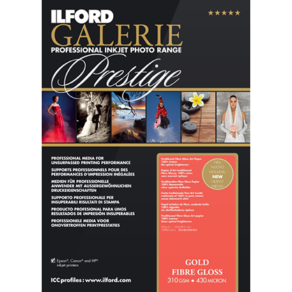 Ilford Galerie Gold Fibre Gloss 310gsm A3 25 Sheets