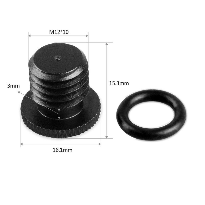 1017285_A.jpg - SMALLRIG M12 Thread Rod Cap 4pcs Pack - Image 1