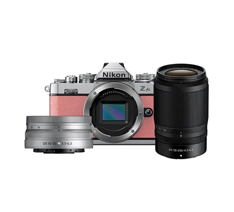 Best image for Nikon Z fc Coral Pink NIKKOR 16-50MM VR + 50-250MM Twin Kit