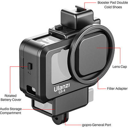1019535_E.jpg - Ulanzi G9-4 Plastic Camera Cage for GoPro HERO9 HERO10 HERO11 - Image 5