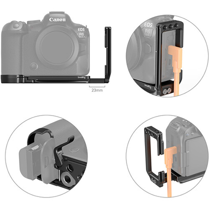 1020545_C.jpg - SmallRig L-Shape Mount Plate for Canon EOS R6 MK II, R5, R5 C and R6