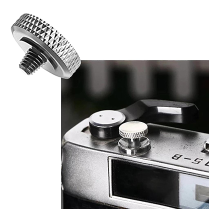 Camera Armour Shutter Release Button - Silver - Best Available Image