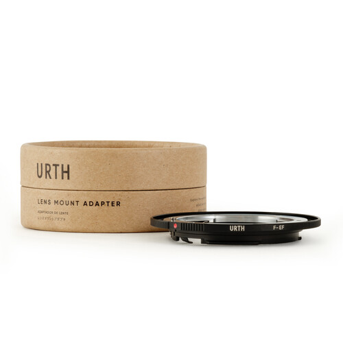 1022915_A.jpg - Urth Manual Lens Mount Adapter for Nikon F-Mount Lens to Canon EOS EF/EFs Camera - Image 1