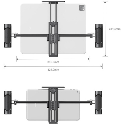 1023065_B.jpg - SmallRig Tablet Mount with Dual Handgrips for iPad/Tablet 2929B - Image 2