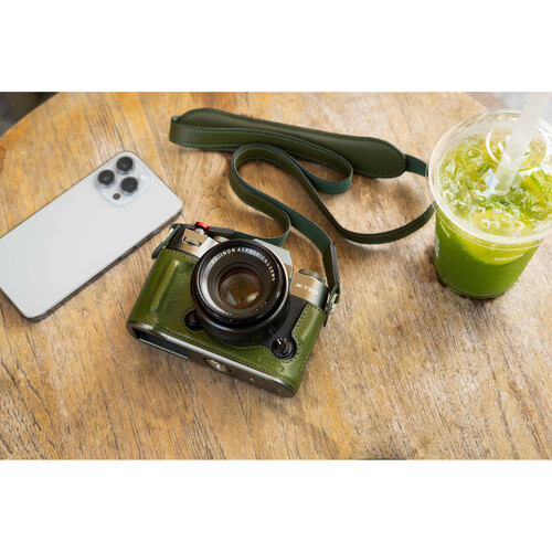 1023235_D.jpg - SmallRig Leather Half Case Kit for FUJIFILM X-T50 (Green) 4711 - Image 4