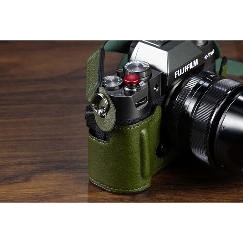 1023235_E.jpg - SmallRig Leather Half Case Kit for FUJIFILM X-T50 (Green) 4711 - Image 5