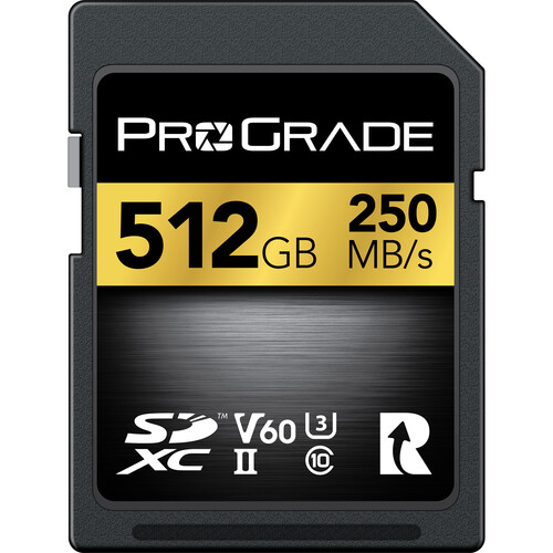 ProGrade 512GB UHS-II SDXC V60 Memory Card - Best Available Image