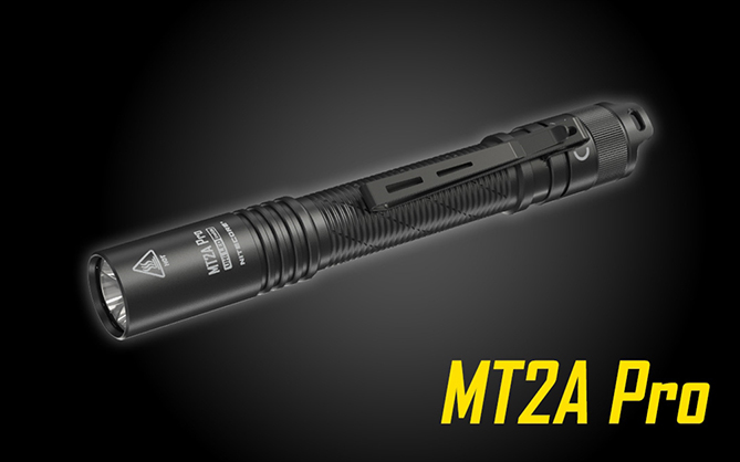 Nitecore MT2A Pro 1000 Lumen LED EDC Rechargeable Flashlight, Use 2x AA - Best Available Image