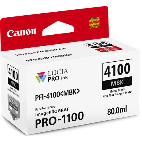 Canon PFI-4100 Matte Black Pigment Ink Tank (80mL) - Best Available Image